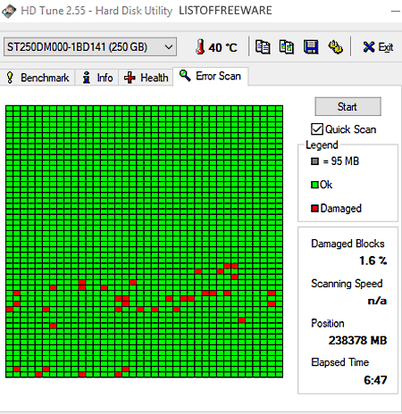 bad sectors data recovery