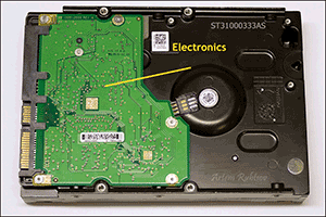 Hard drive electronics board