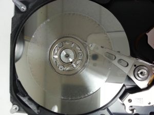 Severe platter damage after a head failure